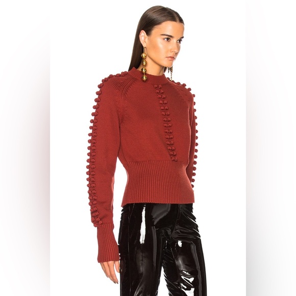 Chloe Bobble Knit Crew Neck Sweater - Picture 3 of 7